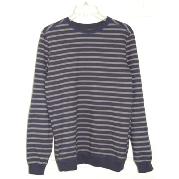 Goodfellow & Co Other - Good Fellow Navy-Gray Striped Long Sleeve Top, Men S (Bust: 38")